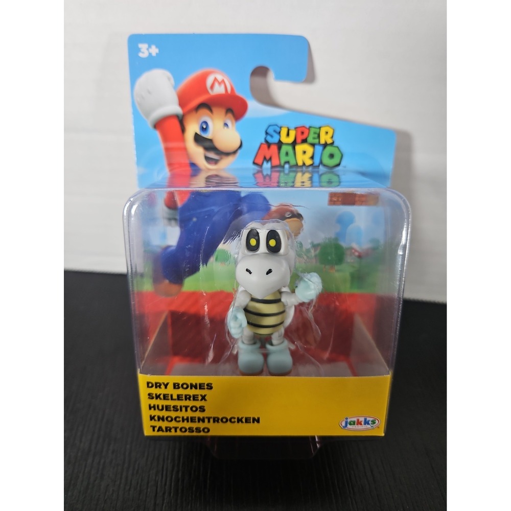 Dry Bones 2.5" Collectible Figure NEW Jakks Pacific Super Mario Bros